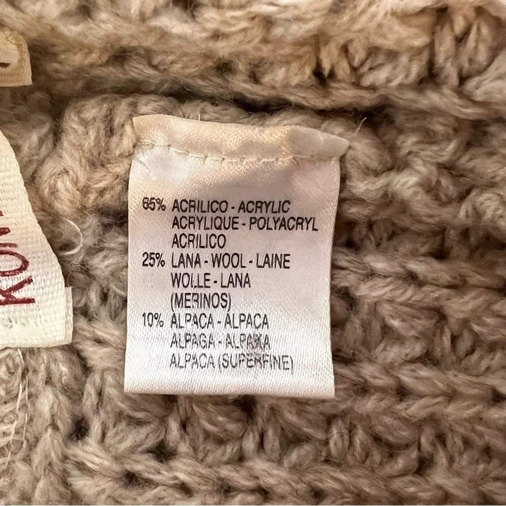 KONTATTO Italia Alpaca Wool Blend Knit Mini Shorts Size XS